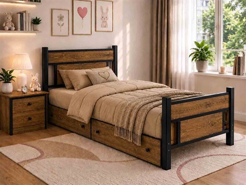 تخت تک نفره فلزی T 230